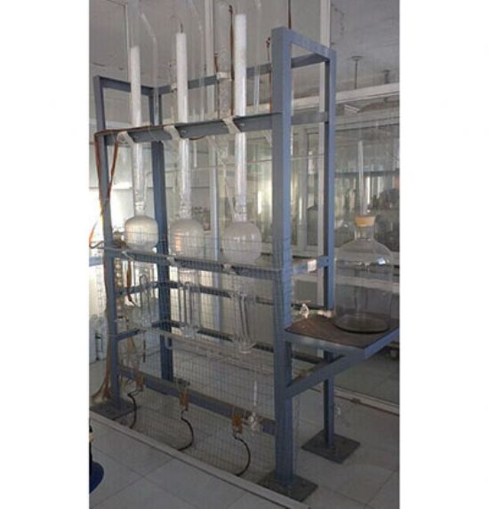 點(diǎn)擊查看詳細(xì)信息<br>標(biāo)題：玻璃蒸餾實(shí)驗(yàn)裝置 閱讀次數(shù)：3863